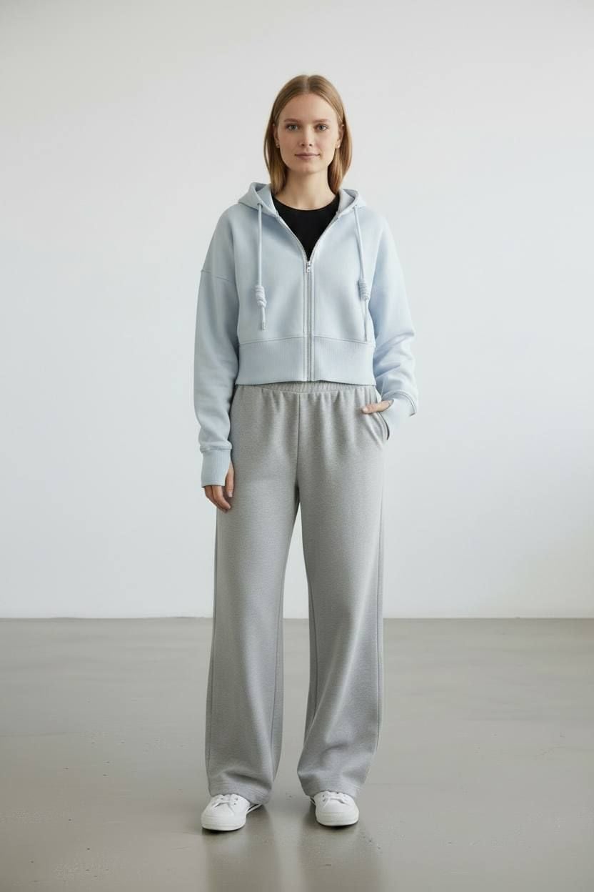 Кофта 8228 Ж блакитний бавовна Китай OVERSIZE(р)